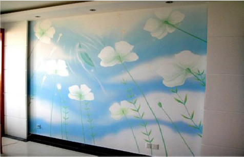 永善画墙绘怎么画好白云的蓬松感？