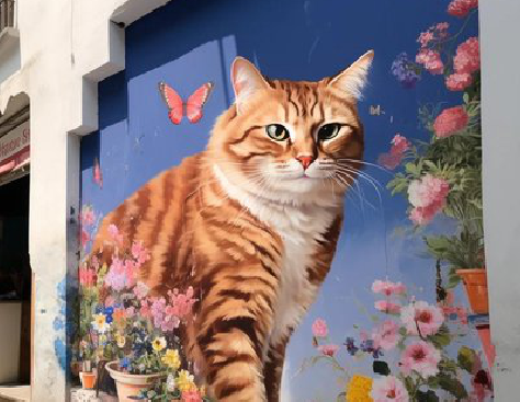 永善自己绘制有个性的手绘墙