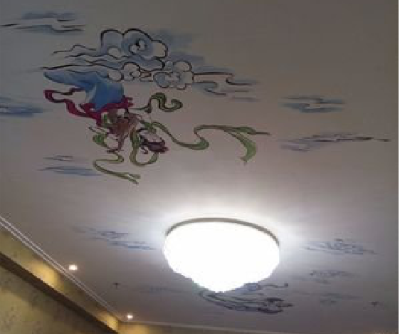 永善如何快速绘制天花板上的手绘墙？