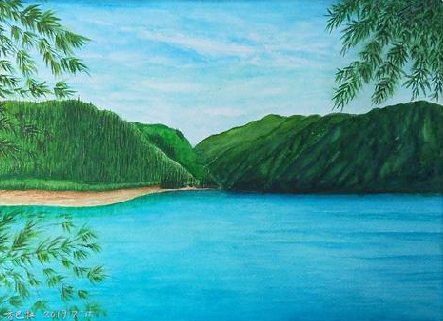 永善在墙绘中，如何绘画绿水青山？