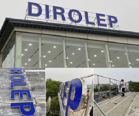 永善楼顶发光字安装的注意事项。